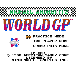 Michael Andretti's World GP screenshot 3 for NES